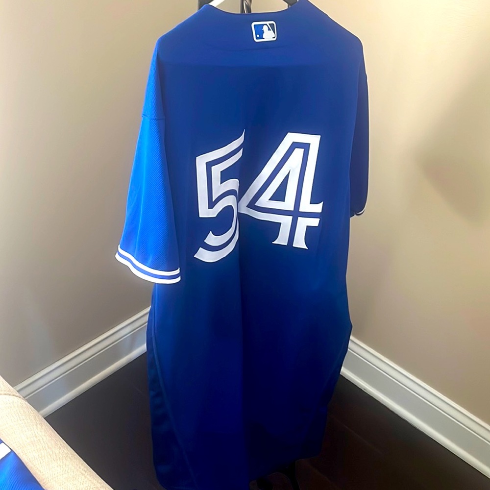 NIKE Men’s Toronto Blue Jays #54 Royal Alternate Authentic Player Jersey